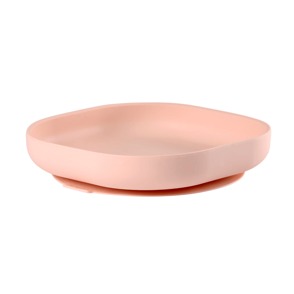 Beaba Silicone Suction Plate for Babies and Toddlers - Ergonomic Design, Non-Slip, Unbreakable, Dishwasher & Microwave Safe, Self Feeding Baby Plate, Easy to Clean, BPA-Free, Mealtime Essential, 4M+