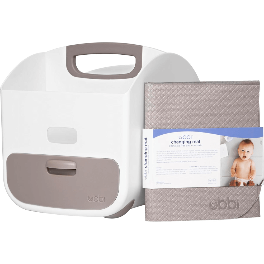 Ubbi Diaper Storage Caddy and Changing Mat