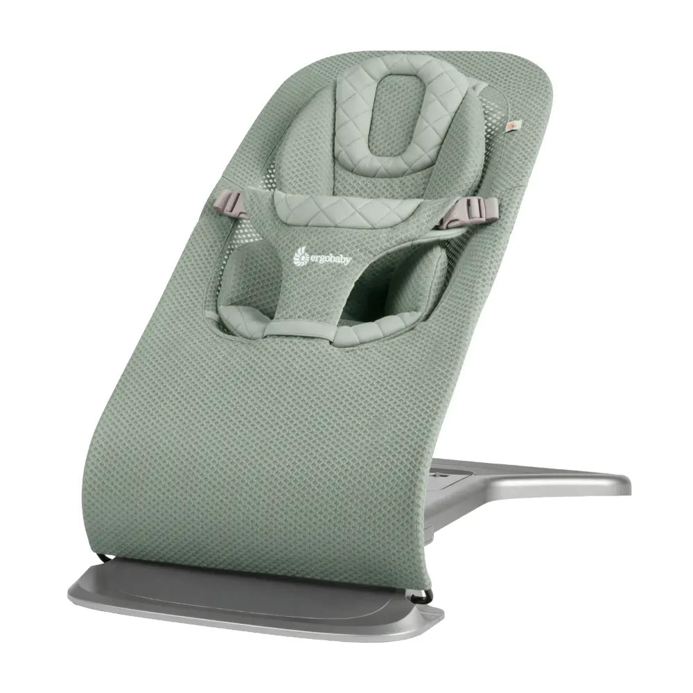 Ergobaby Evolve 3-in-1 Bouncer, Adjustable Multi-Position Baby Bouncer Seat with Newborn Insert, Head to Hip Support, Ergonomic & Lightweight Rocking Chair, Folds Flat for Easy Storage, 2-13 Kgs, 0 - 2 Years