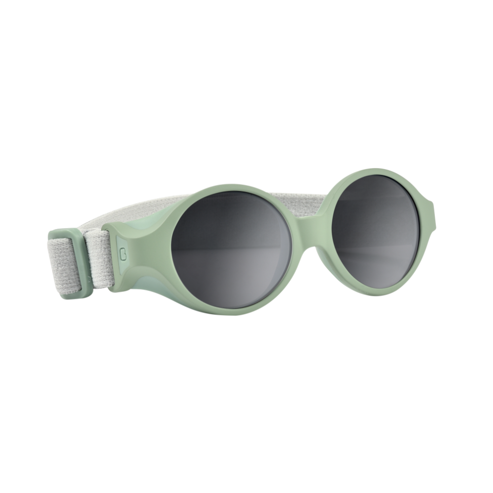 Beaba Newborn Sunglasses - 0-9 Months, Unbreakable Sunglasses for Infants, 100% UV Protection, CAT 4 Side Protection Optimal Comfort, Adjustable Elastic Headband, Birth - 9 Months