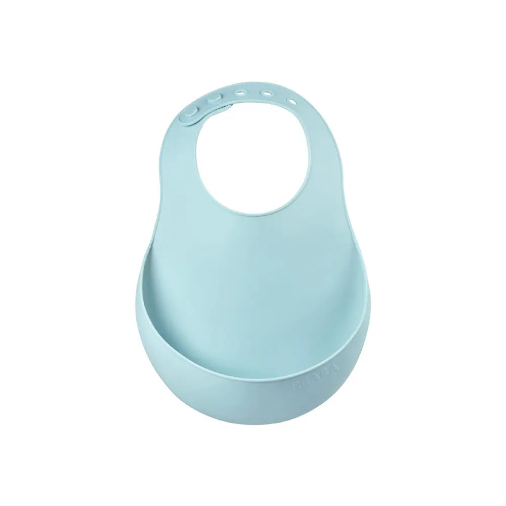 Beaba Silicone Waterproof Baby Feeding Bib with Food Catcher Pocket, BPA-Free, Easy to Clean, 4M+