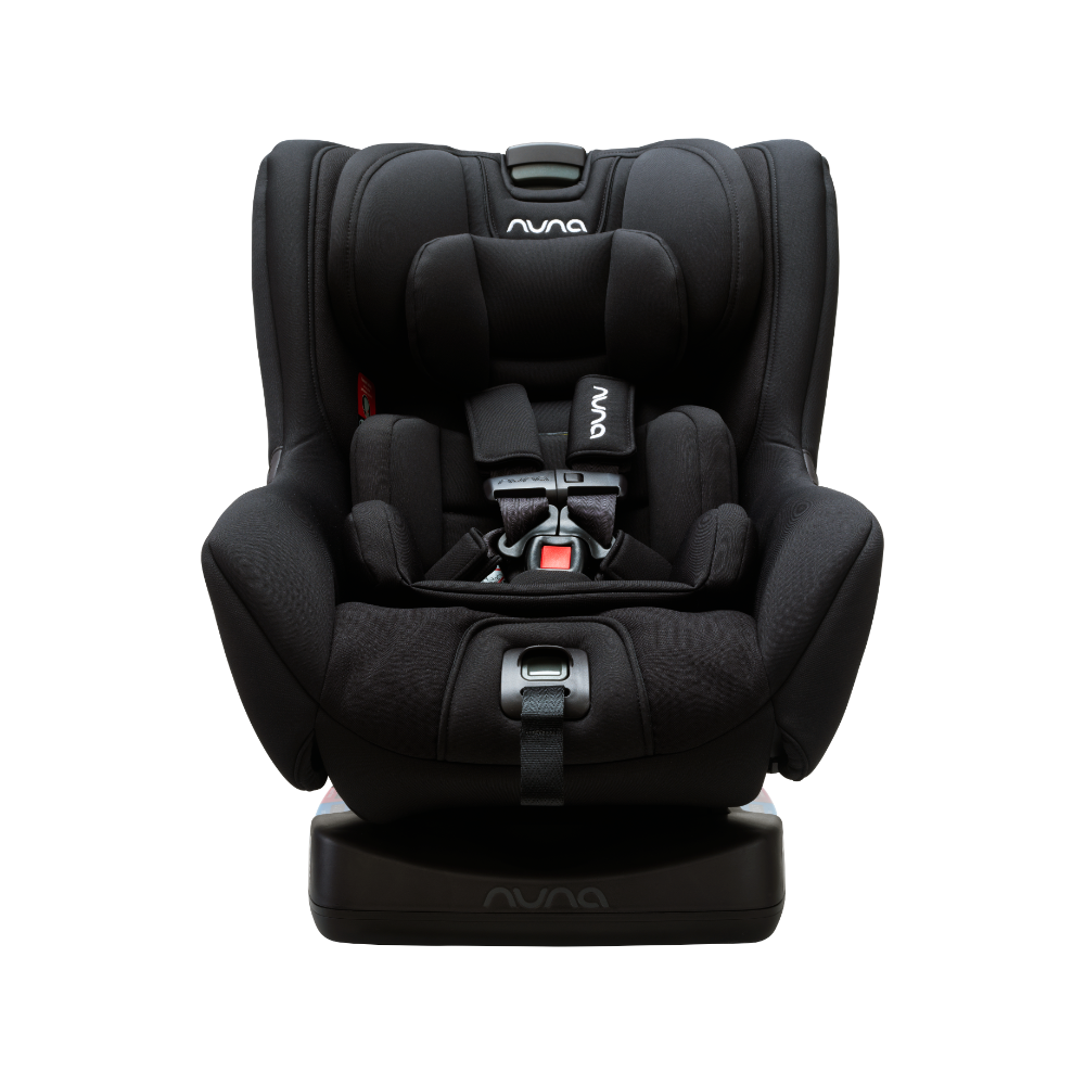 Nuna Rava Baby Car Seat-Convertible (Front & Rear Facing)-FAA Certified-10 Positions Recline-With Advanced Safety Technology-2 Years Warranty-For 0 to 7Y (Upto 30Kg) - Caviar