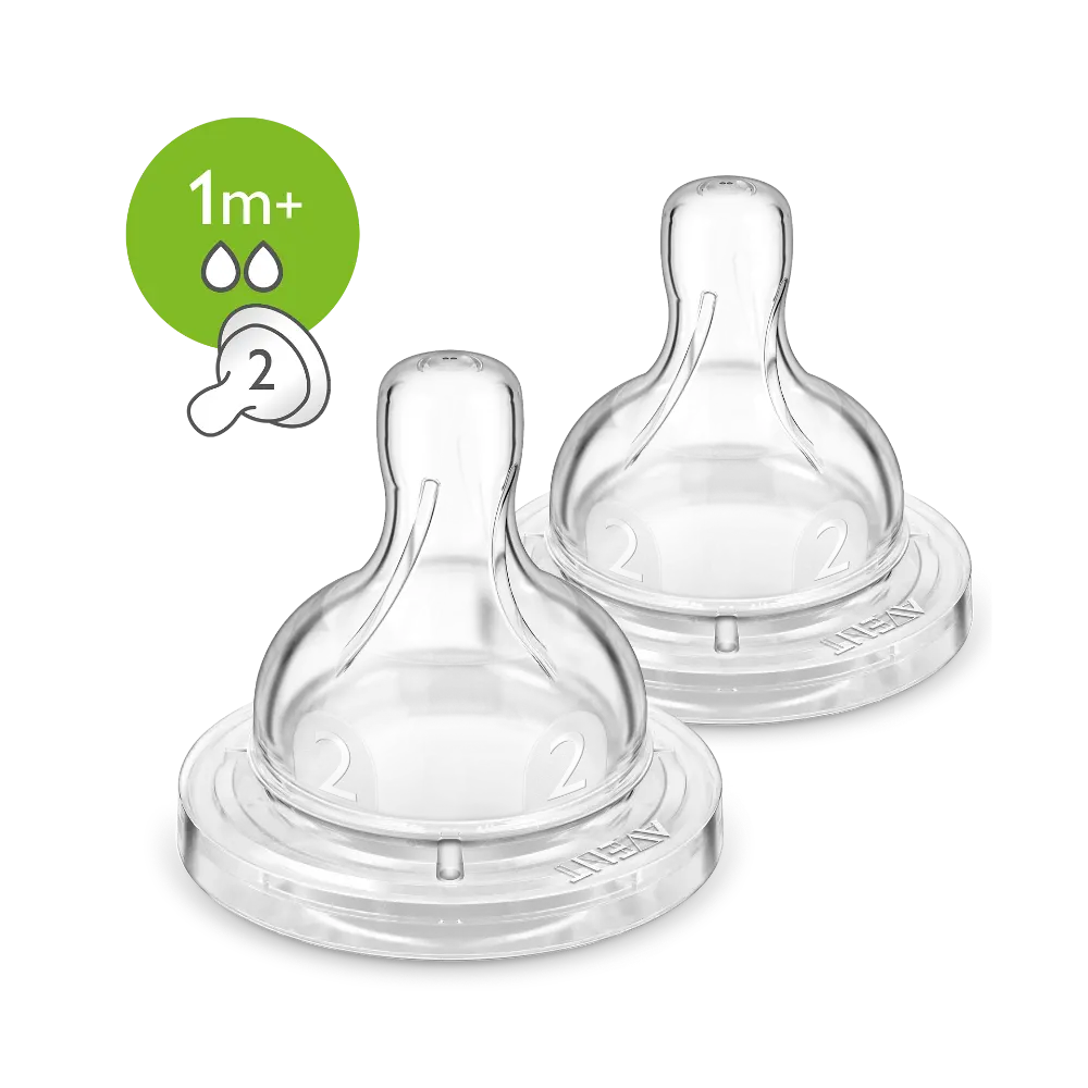 Philips Avent Anti-colic Teat Slow Flow - 2 Holes Normal