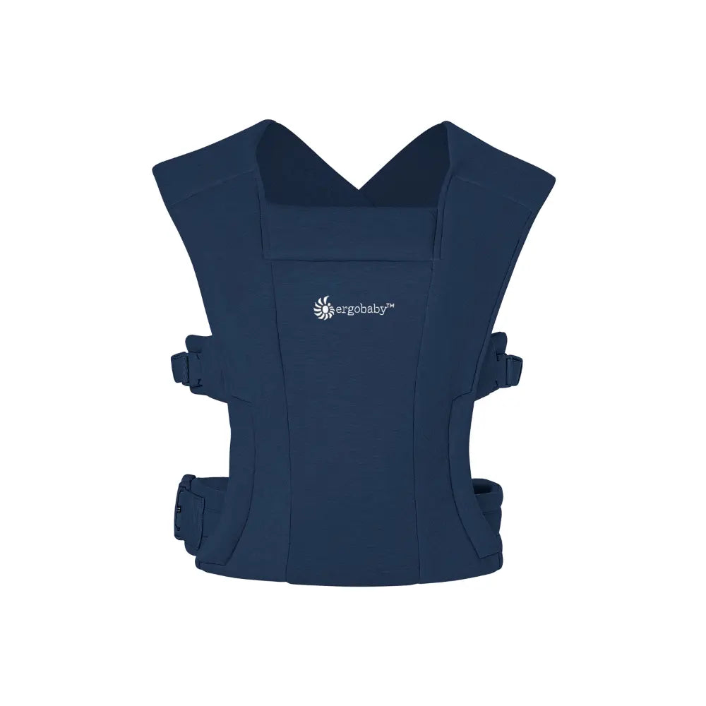 Ergobaby Embrace Newborn Baby Carrier, Soft, Cosy & Lightweight Newborn Ready Carrier, Ergonomic “M” Position, Padded Head & Neck Support, Adjustable Waistbelt & Cross Straps, 2 Carry Positions, Easy to Use, 3-11 Kgs, 0-12 Months, Midnight Blue