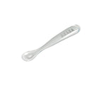 Beaba 1st Stage Silicone Spoon - Baby Led Weaning Self Feeding Training Spoon with Ultra Soft Tip, Gum Friendly, Ergonomic Handles, BPA Free, 4m+