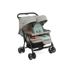 Joie Aire Twin Stroller with Rain Cover - Nectar & Mineral