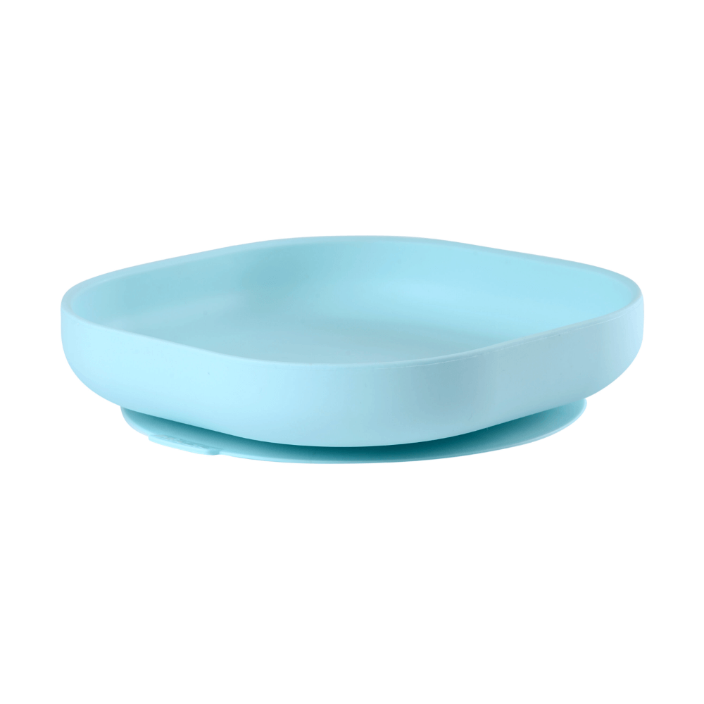 Beaba Silicone Suction Plate for Babies and Toddlers - Ergonomic Design, Non-Slip, Unbreakable, Dishwasher & Microwave Safe, Self Feeding Baby Plate, Easy to Clean, BPA-Free, Mealtime Essential, 4M+