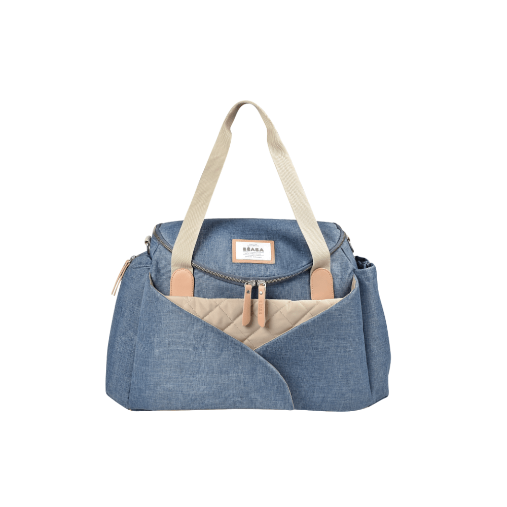 Beaba Sydney Baby Diaper Bag – Multifunctional Travel baby Bag with Large Capacity, Multi-Pocket Organizer with Changing Pad, Insulated Bottle Pouch & Stroller Clips – Ideal for Moms & Dads On the Go