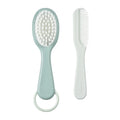 Beaba Baby Brush & Comb Set for Newborns & Toddlers, Soft Bristle Hair Brush & Gentle Comb with Ergonomic Easy-Grip Handles,Baby Grooming Kit & Hair Care Accessory, 0m+