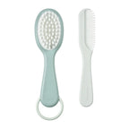 Beaba Baby Brush & Comb Set for Newborns & Toddlers, Soft Bristle Hair Brush & Gentle Comb with Ergonomic Easy-Grip Handles,Baby Grooming Kit & Hair Care Accessory, 0m+