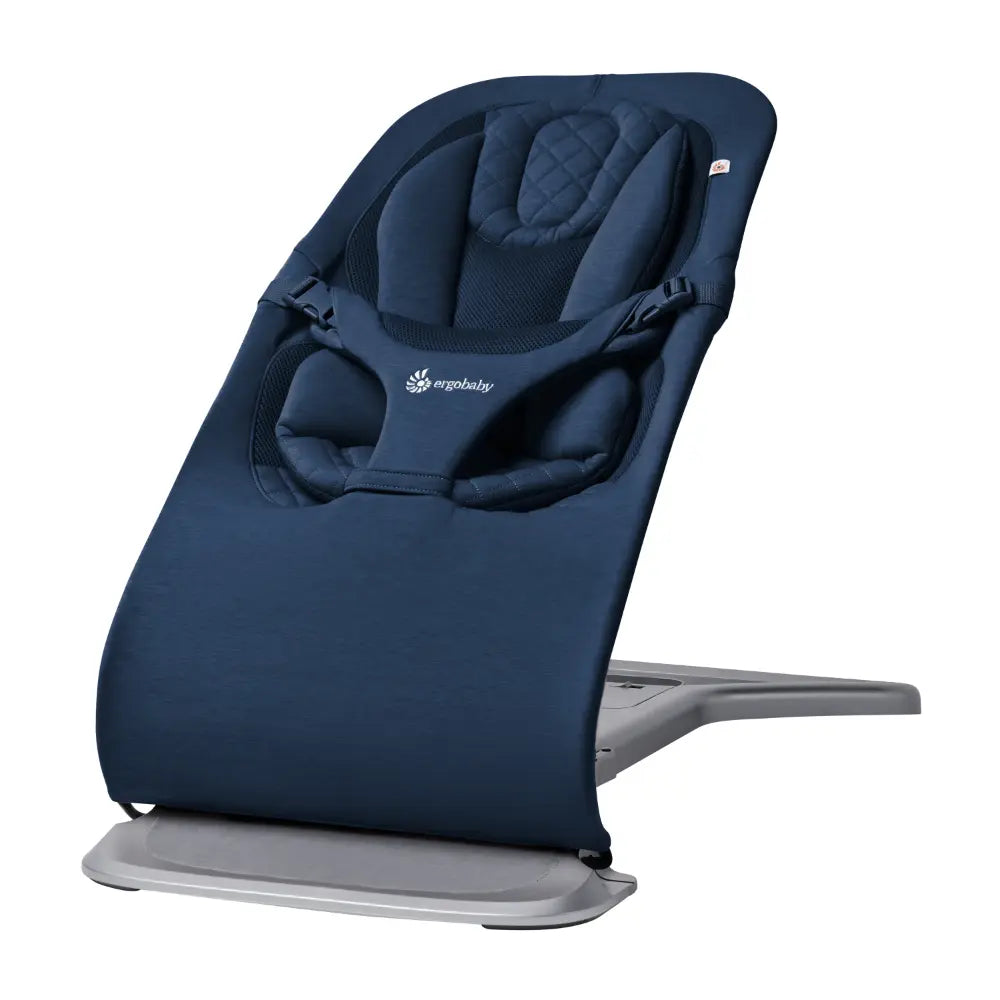 Ergobaby Evolve 3-in-1 Bouncer, Adjustable Multi-Position Baby Bouncer Seat with Newborn Insert, Head to Hip Support, Ergonomic & Lightweight Rocking Chair, Folds Flat for Easy Storage, 2-13 Kgs, 0 - 2 Years