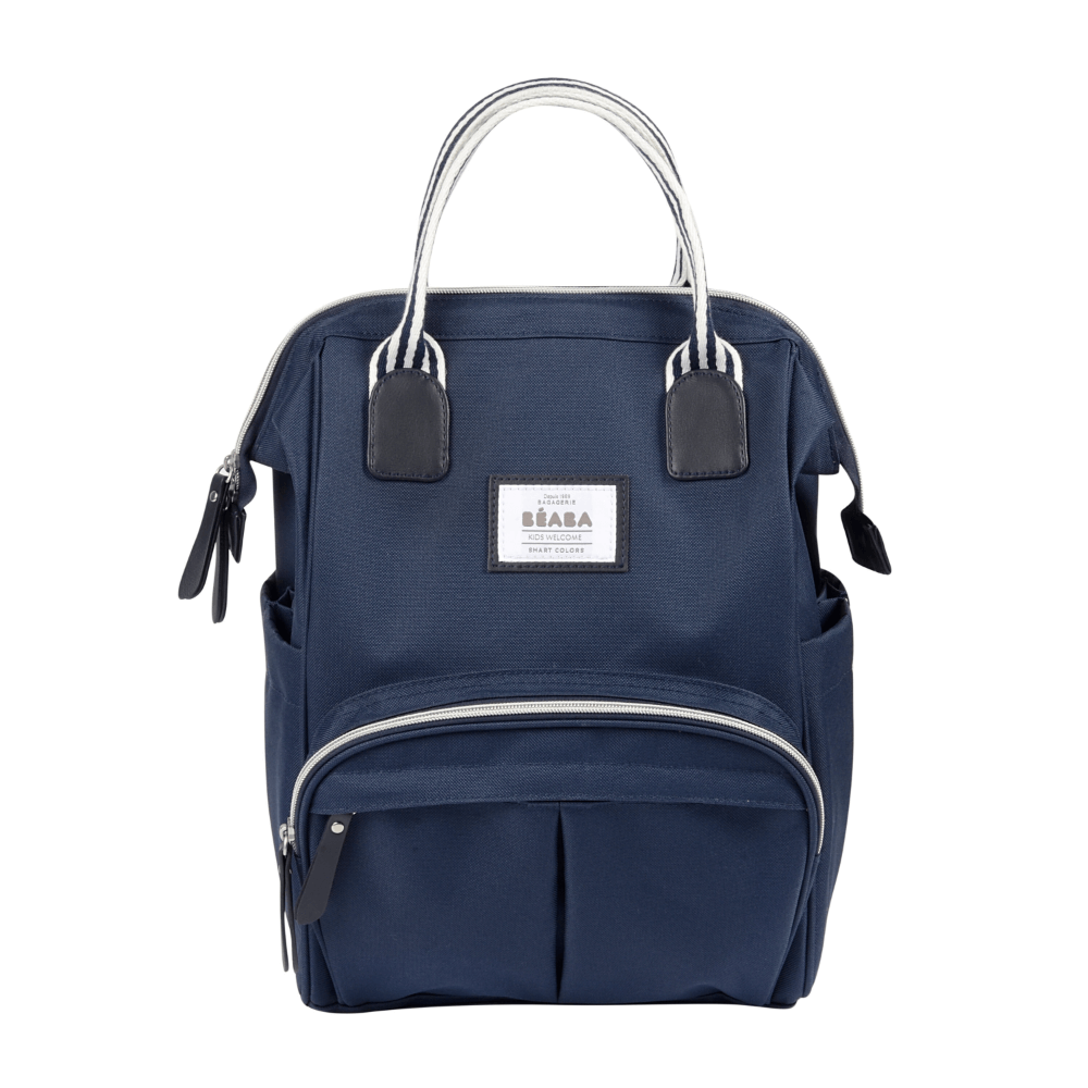 Beaba Wellington Diaper Bag – Stylish Backpack for Moms & Dads – Large Capacity Baby Bag with Changing Mat, Insulated Bottle Holder, Multiple Pockets, Durable, Water-Resistant – Travel & Everyday Use