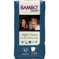 Bambo Nature Premium Dreamy Night Pants - Ultra Flexible Waistband, Ultra Absorbent Core Keeps Child And Bed Dry All Night, Pull Up Diaper, Soft, Breathable, All Round Protection, Kids 4-7, 15-35kg, 10 Count