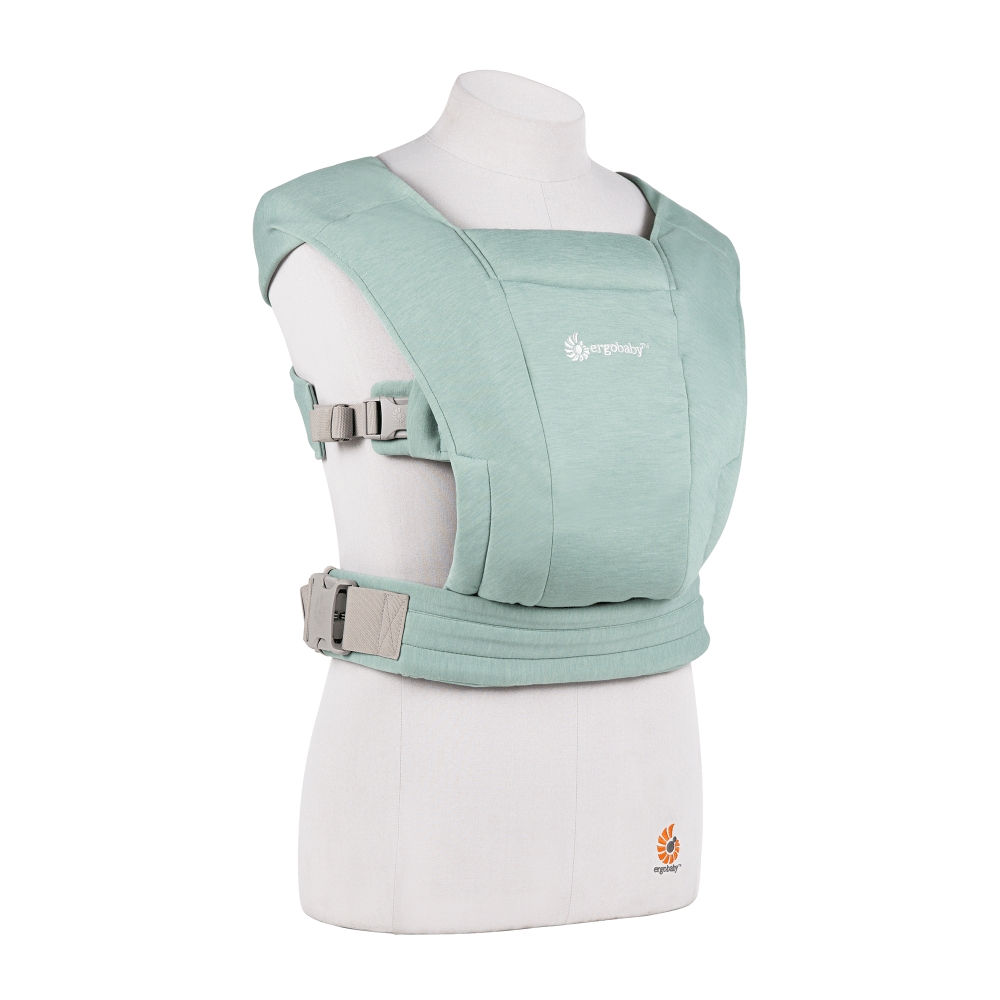 Ergobaby Embrace Newborn Baby Carrier, Soft, Cosy & Lightweight Newborn Ready Carrier, Ergonomic “M” Position, Padded Head & Neck Support, Adjustable Waistbelt & Cross Straps, 2 Carry Positions, Easy to Use, 3-11 Kgs, 0-12 Months, Jade
