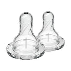 Dr. Brown's Natural Flow Narrow Baby Bottle Silicone Level 1 Nipple, 2-Pack