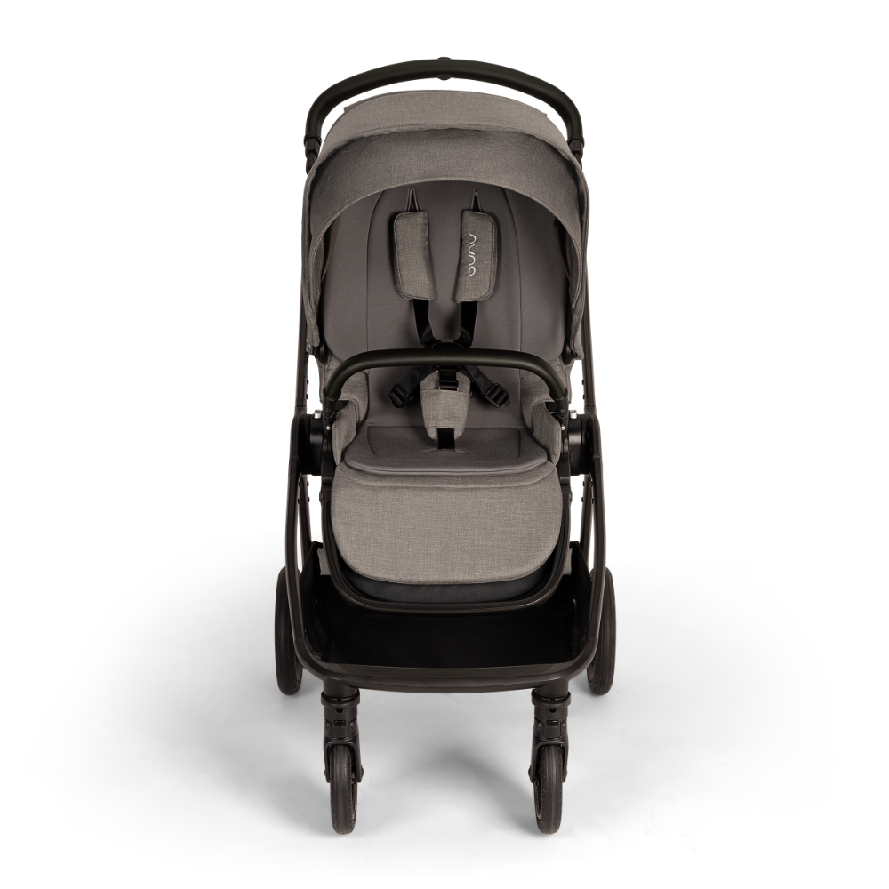 Nuna TRIV Next Reversible Seat Stroller with Flat Recline|Height Adjustable Handle Bar|All Terrain|All Wheel Suspension|One Hand Fold|Rain Cover & Post Adaptors|0 to 4Y (Upto 22Kg) - Granite