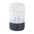 Beaba 2-in-1 Baby Bottle Sterilizer and Dryer, Fast 8-Min Steam Sterilization, Eliminates 99.9% Bacteria, 3 Modes – Sterilize, Dry or Both, Large Capacity for 6 Bottles & Accessories, Night Blue, 0m+