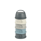 Beaba Stacked Formula Container - Airtight Multifunctional Storage Container for Storing Milk Powder and Baby Food, 4 Interchangeable Compartments, Microwave Safe, Travel Friendly