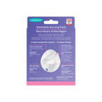 Lansinoh Washable Nursing Pads for Breastfeeding Moms - 4 Reusable Breast Pad for Every Day and Night Use, Quick & High Absorption, Includes Mesh Wash Bag (White)