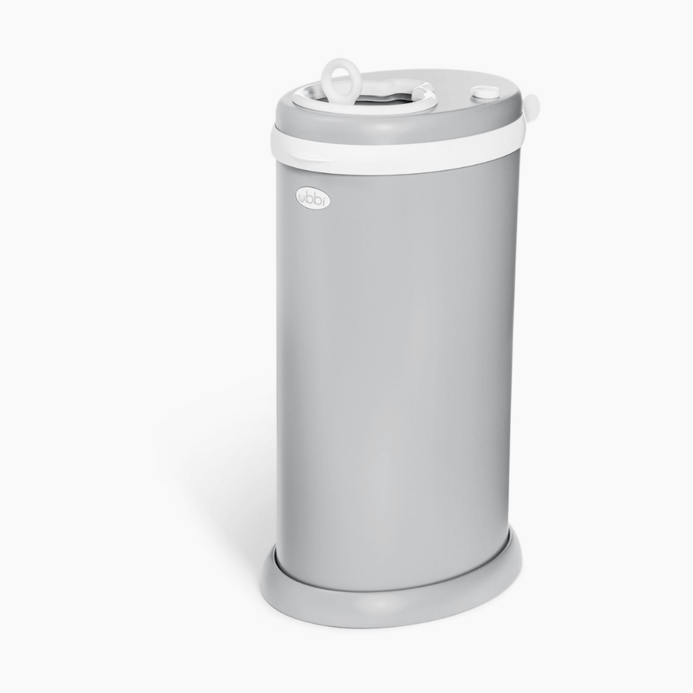Ubbi Steel Odor Locking Diaper Pail - Matte Grey