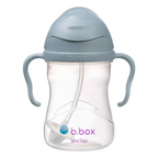 B.Box Weighted Straw Sippy Cup (240ml) - No Leak Design, Flip-Top Lid & Easy-Grip Handles