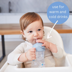 B.Box Weighted Straw Sippy Cup (240ml) - No Leak Design, Flip-Top Lid & Easy-Grip Handles
