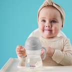 B.Box Weighted Straw Sippy Cup (240ml) - No Leak Design, Flip-Top Lid & Easy-Grip Handles