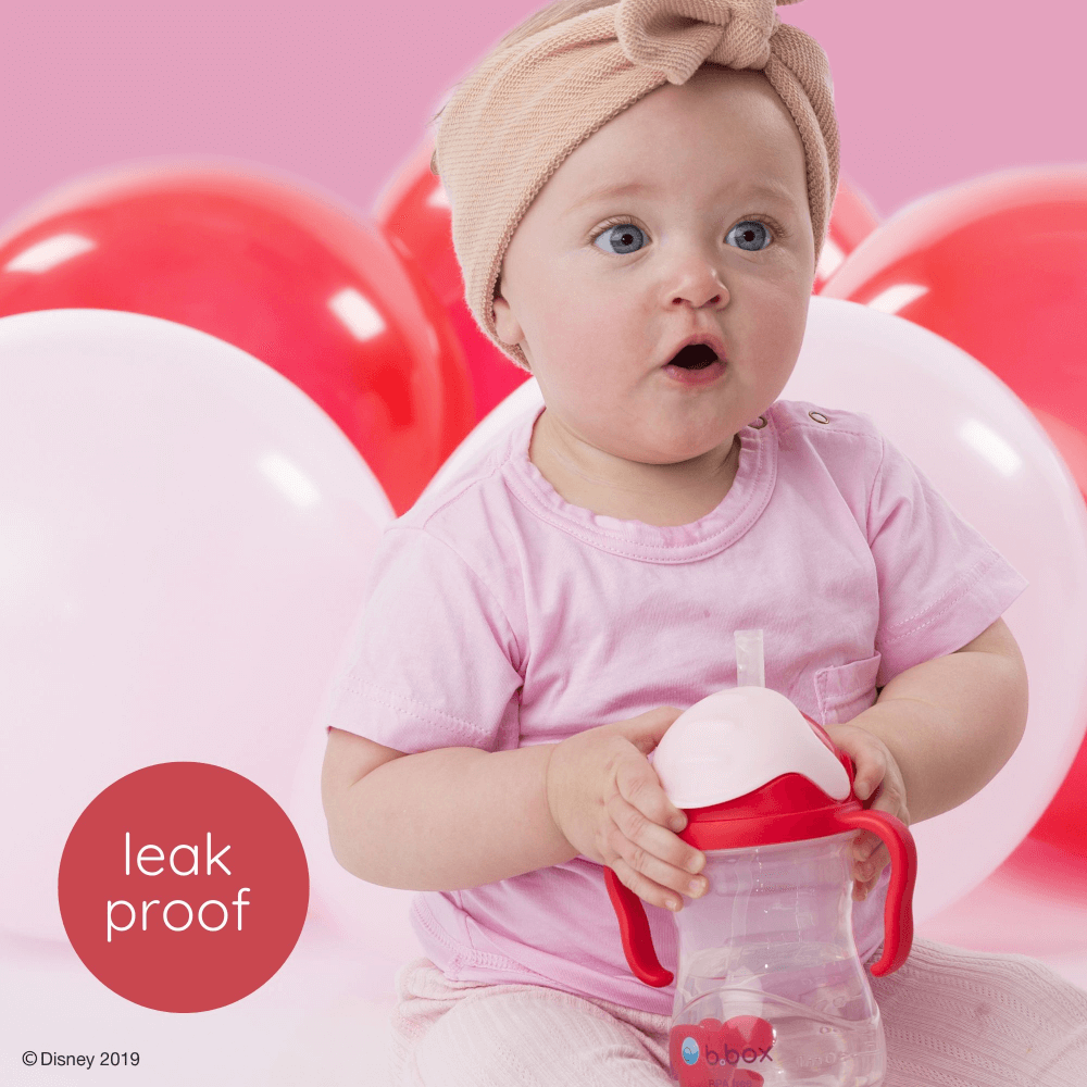 B.Box Disney Sippy Cup | For babies, 240ml, Leak-Proof with Weighted Straw, BPA-Free – Multicolor (6m+)