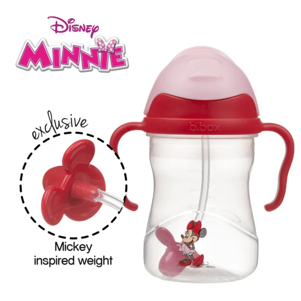 B.Box Disney Sippy Cup | For babies, 240ml, Leak-Proof with Weighted Straw, BPA-Free – Multicolor (6m+)