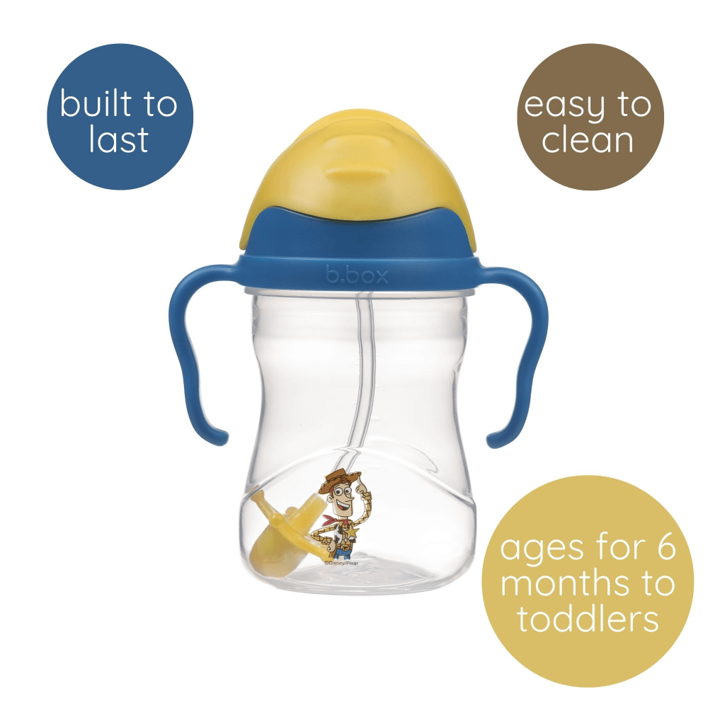 B.Box Disney Sippy Cup | For babies, 240ml, Leak-Proof with Weighted Straw, BPA-Free – Multicolor (6m+)