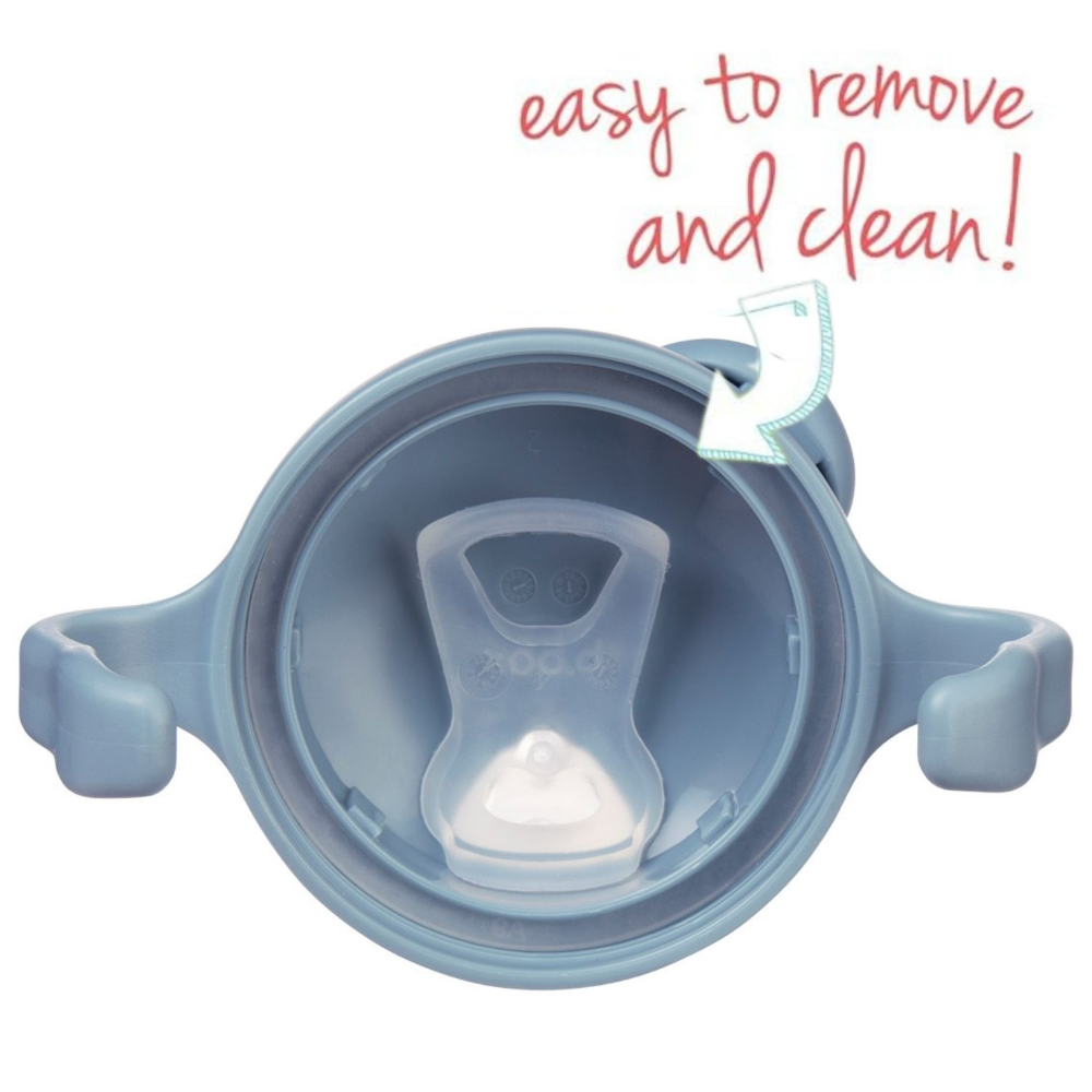 B.Box Soft Spout Sippy Cup (240ml) - Gentle Silicone Spout, Easy-Grip Handles & Leak-Proof Design