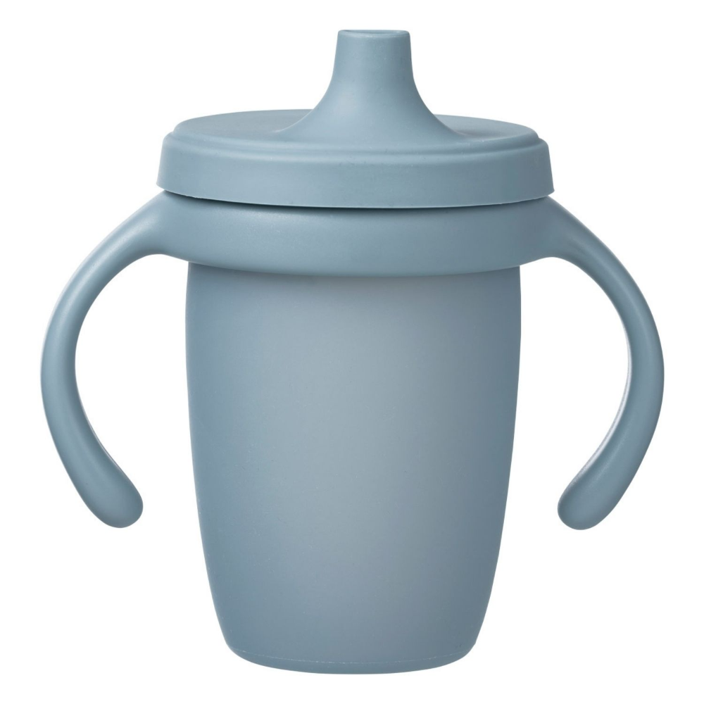 B.Box Soft Silicone Spout Cup - Spill Proof & Transition Friendly with Removable Lid & Handles 240ml Capacity
