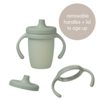 B.Box Soft Silicone Spout Cup - Spill Proof & Transition Friendly with Removable Lid & Handles 240ml Capacity
