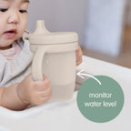 B.Box Soft Silicone Spout Cup - Spill Proof & Transition Friendly with Removable Lid & Handles 240ml Capacity