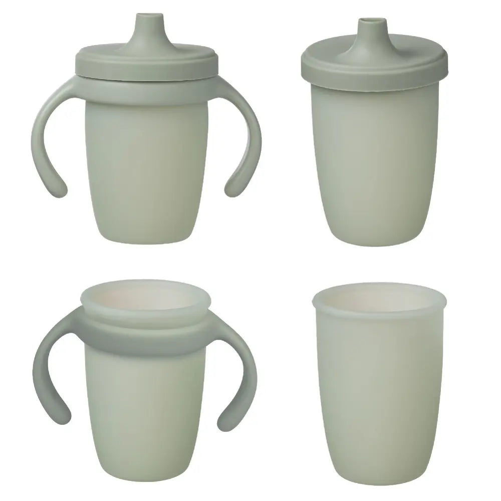 B.Box Soft Silicone Spout Cup - Spill Proof & Transition Friendly with Removable Lid & Handles 240ml Capacity