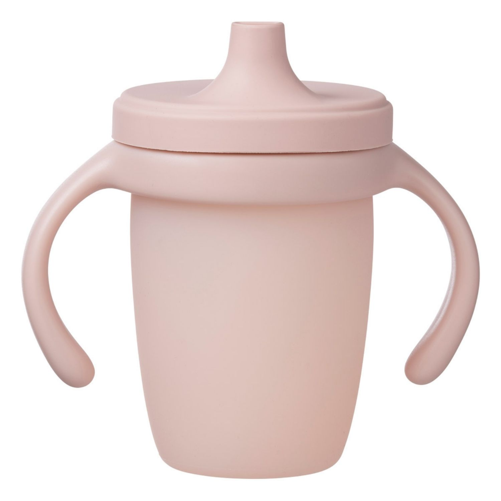 B.Box Soft Silicone Spout Cup - Spill Proof & Transition Friendly with Removable Lid & Handles 240ml Capacity