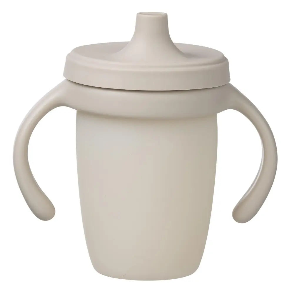 B.Box Soft Silicone Spout Cup - Spill Proof & Transition Friendly with Removable Lid & Handles 240ml Capacity