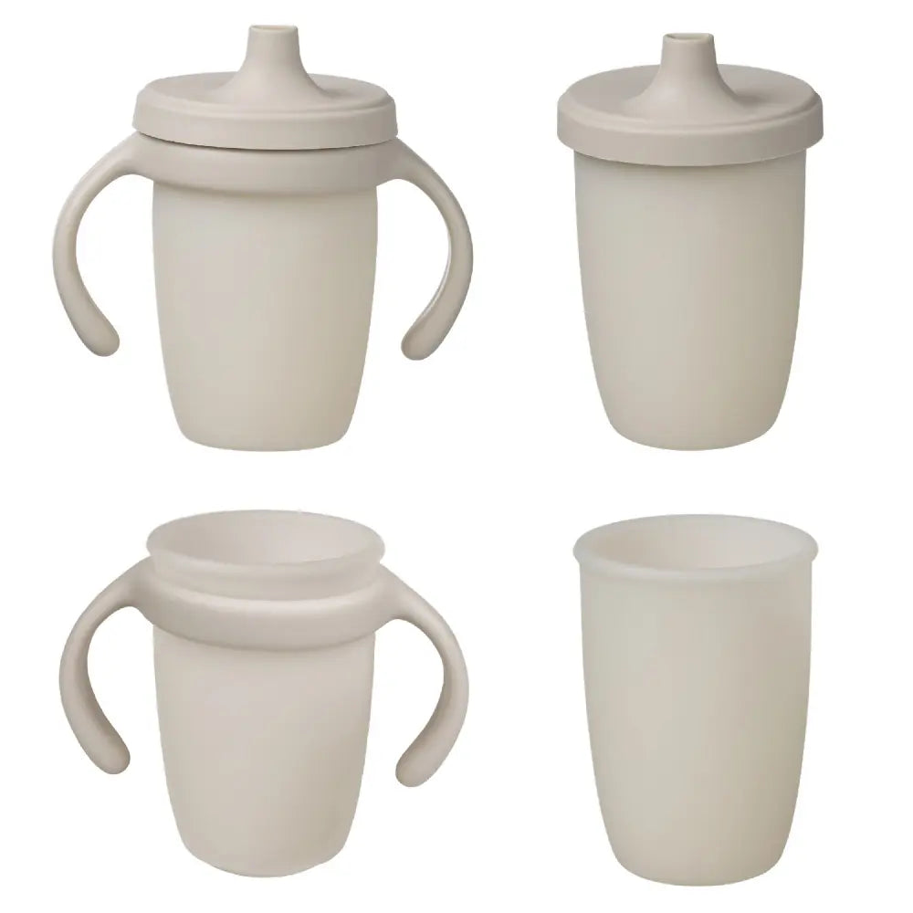 B.Box Soft Silicone Spout Cup - Spill Proof & Transition Friendly with Removable Lid & Handles 240ml Capacity