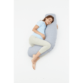Momcozy Maternity Accessory J Shaped Maternity Body Pillow - Grey