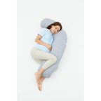 Momcozy Maternity Accessory J Shaped Maternity Body Pillow - Grey