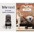 Nuna TRIV Next Reversible Seat Stroller with Flat Recline|Height Adjustable Handle Bar|All Terrain|All Wheel Suspension|One Hand Fold|Rain Cover & Post Adaptors|0 to 4Y (Upto 22Kg) - Granite