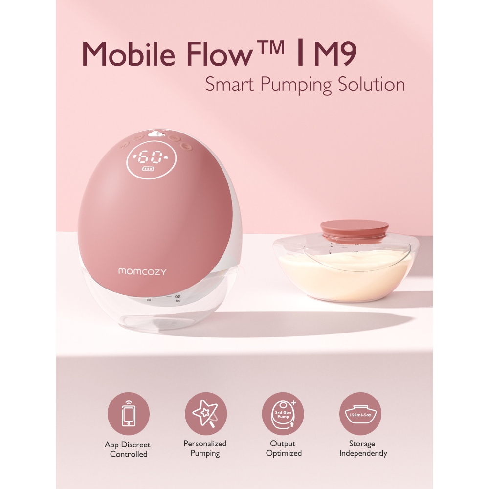 Momcozy Wearable Breast Pump M9 - Single - Cozy Red