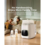 Momcozy KleanPal Pro Baby Bottle Washer and Sterilizer-Fast Steam Cleaning & One-Touch Operation-9 Cleaning Mode