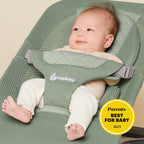 Ergobaby Evolve 3-in-1 Bouncer, Adjustable Multi-Position Baby Bouncer Seat with Newborn Insert, Head to Hip Support, Ergonomic & Lightweight Rocking Chair, Folds Flat for Easy Storage, 2-13 Kgs, 0 - 2 Years