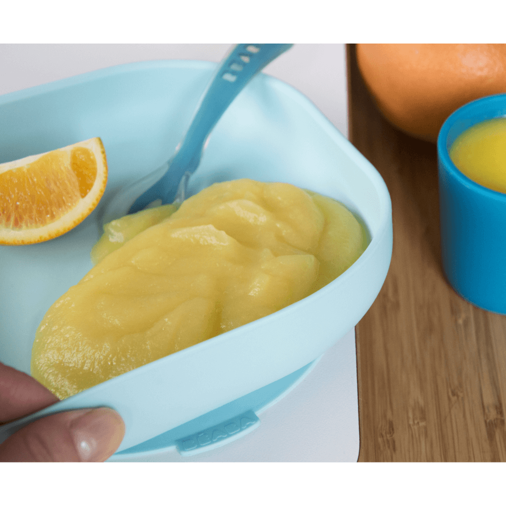 Beaba Silicone Suction Plate for Babies and Toddlers - Ergonomic Design, Non-Slip, Unbreakable, Dishwasher & Microwave Safe, Self Feeding Baby Plate, Easy to Clean, BPA-Free, Mealtime Essential, 4M+