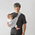 Ergobaby Upsie Sling Baby Carrier, Soft & Ergonomic Carrier with Cushioned Adjustable Shoulder Strap, Bucket Seat, Front Pocket, 100% Breathable Cotton, Perfect for Travel & Everyday Use, 6M - 4Years