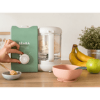 Beaba Silicone Suction Bowl - Non-Slip Baby Feeding Bowl for Self-Feeding & Baby-Led Weaning, Supple and Unbreakable Silicone BPA-Free, 4M+