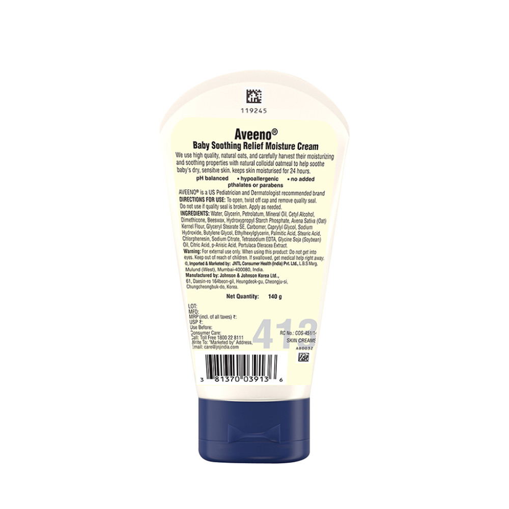 Aveeno Baby Soothing Relief Moisture Cream - 140gms