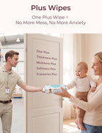 Momcozy Water Wipes-Extra Large Size Design - 240 Count (4 packs)
