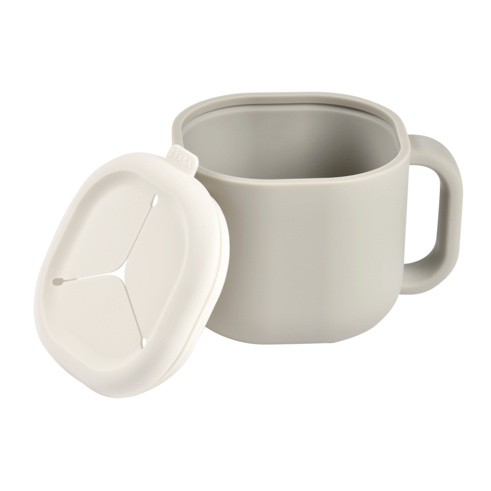 Beaba Pick 'N' Snack Container - Ideal for Storing Baby Food and Snacks, Star Shaped and Removable Lid, Wide Handle for Easy Grip, Travel Friendly
